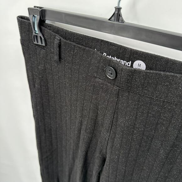 BETABRAND Black Bootcut Stripe Flare Leg Pant // Medium Long - Picture 4 of 8